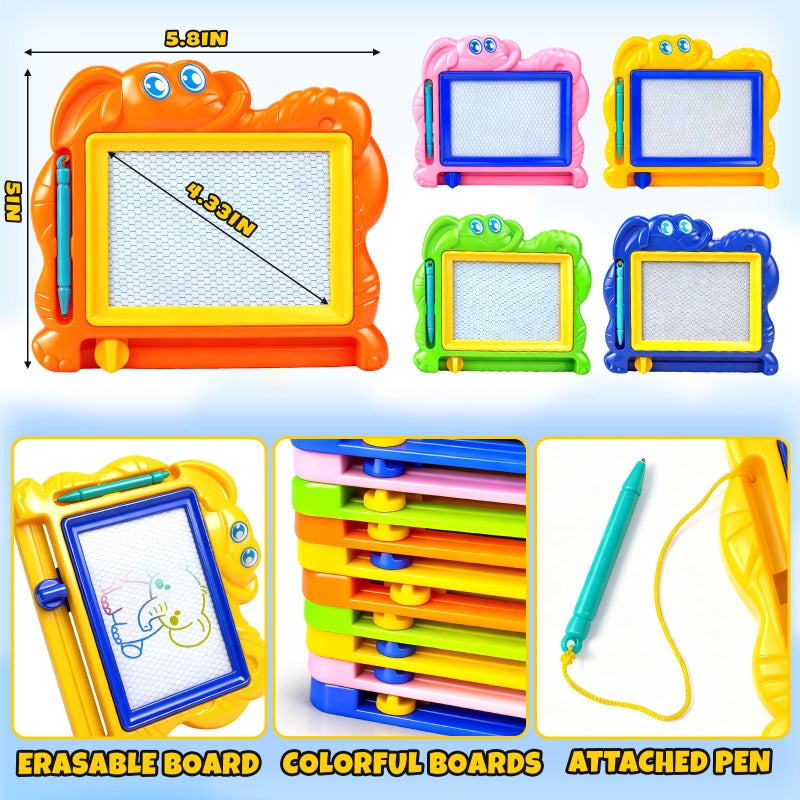 Hymaz 22 Pack Magnetic Drawing Board for Kids, Colorful Doodle Drawing Board for Toddlers 1-3, Erasable Doodle Sketch Tablet Writing Pad for Boys Girls Classroom Rewards Party Favors Easter Gifts - Image 3
